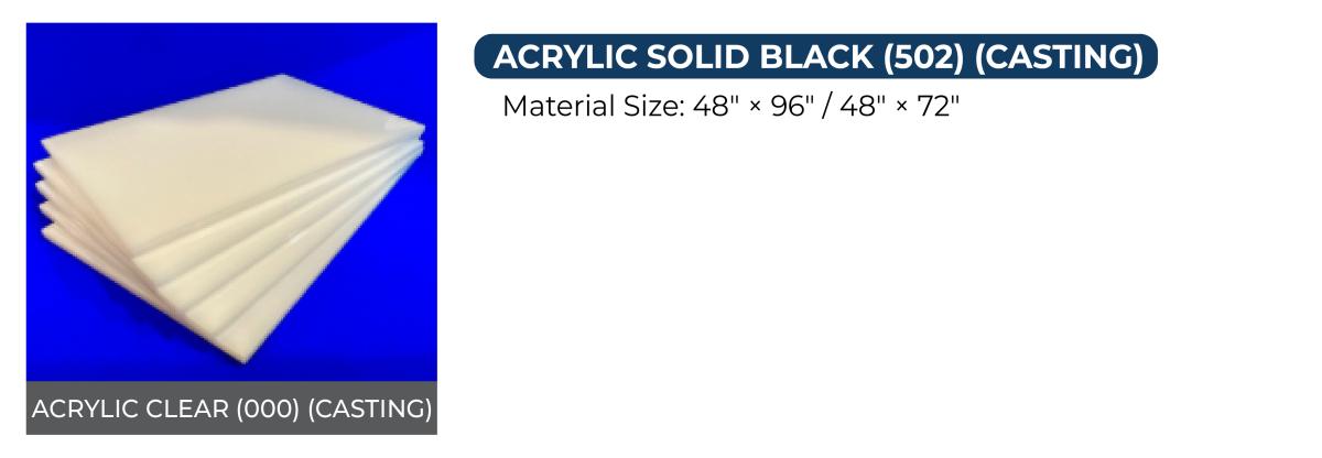 Acrylic Sheets - Machine