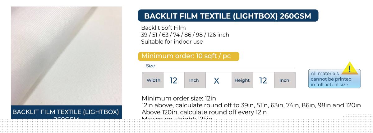 Display Sticker - Material