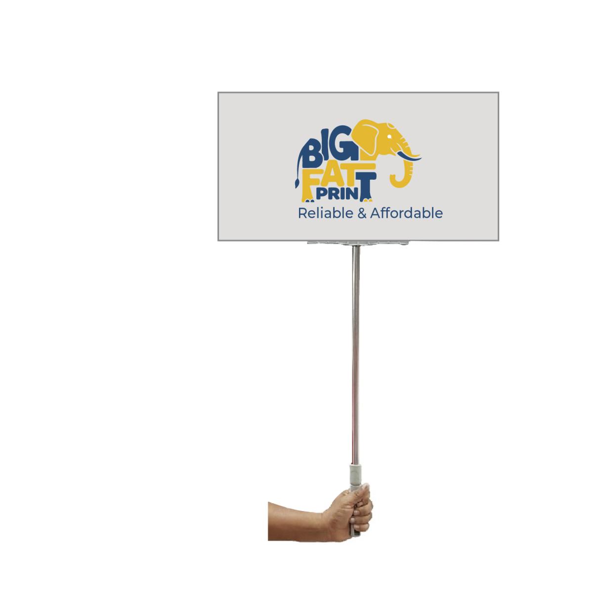 Hand-Up Poster Stand