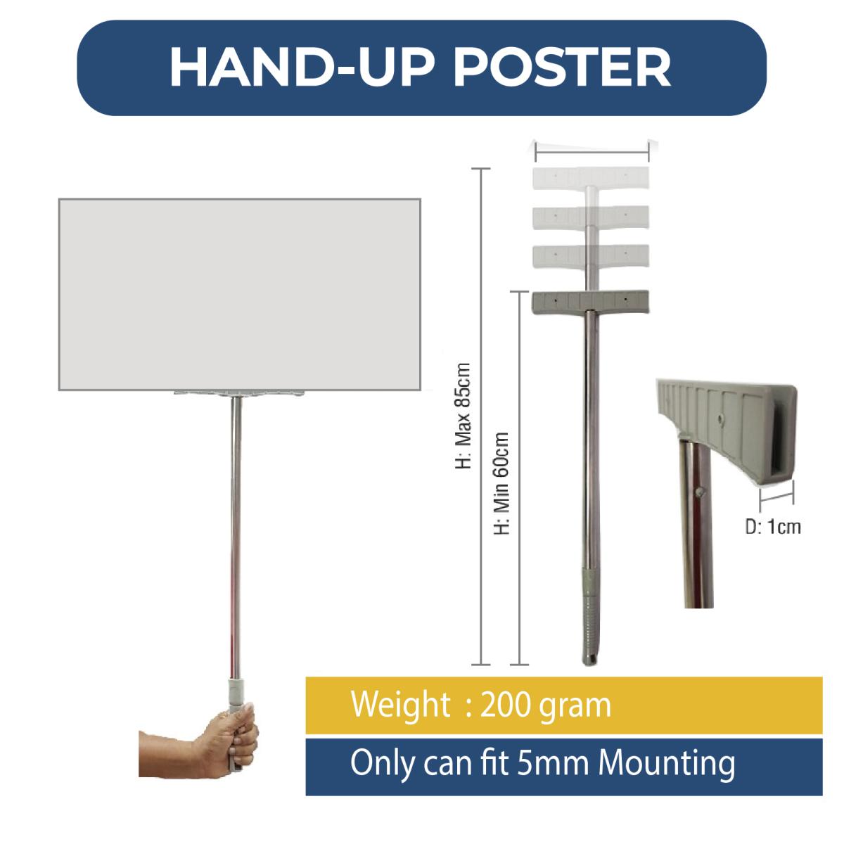 Hand-Up Poster Stand