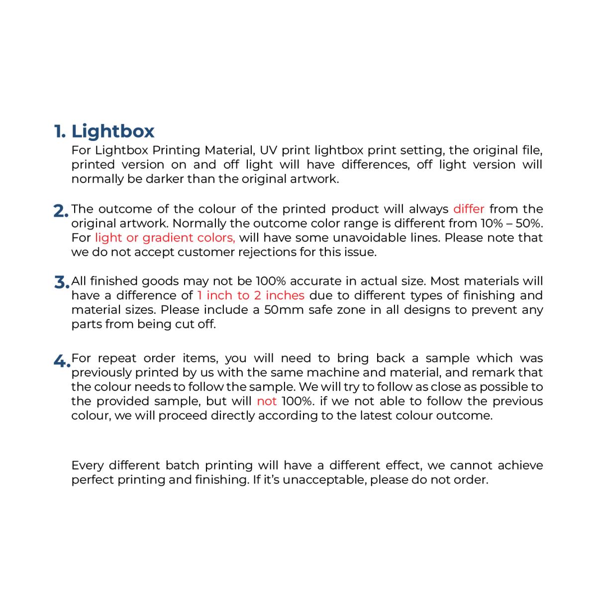Lightbox Printing