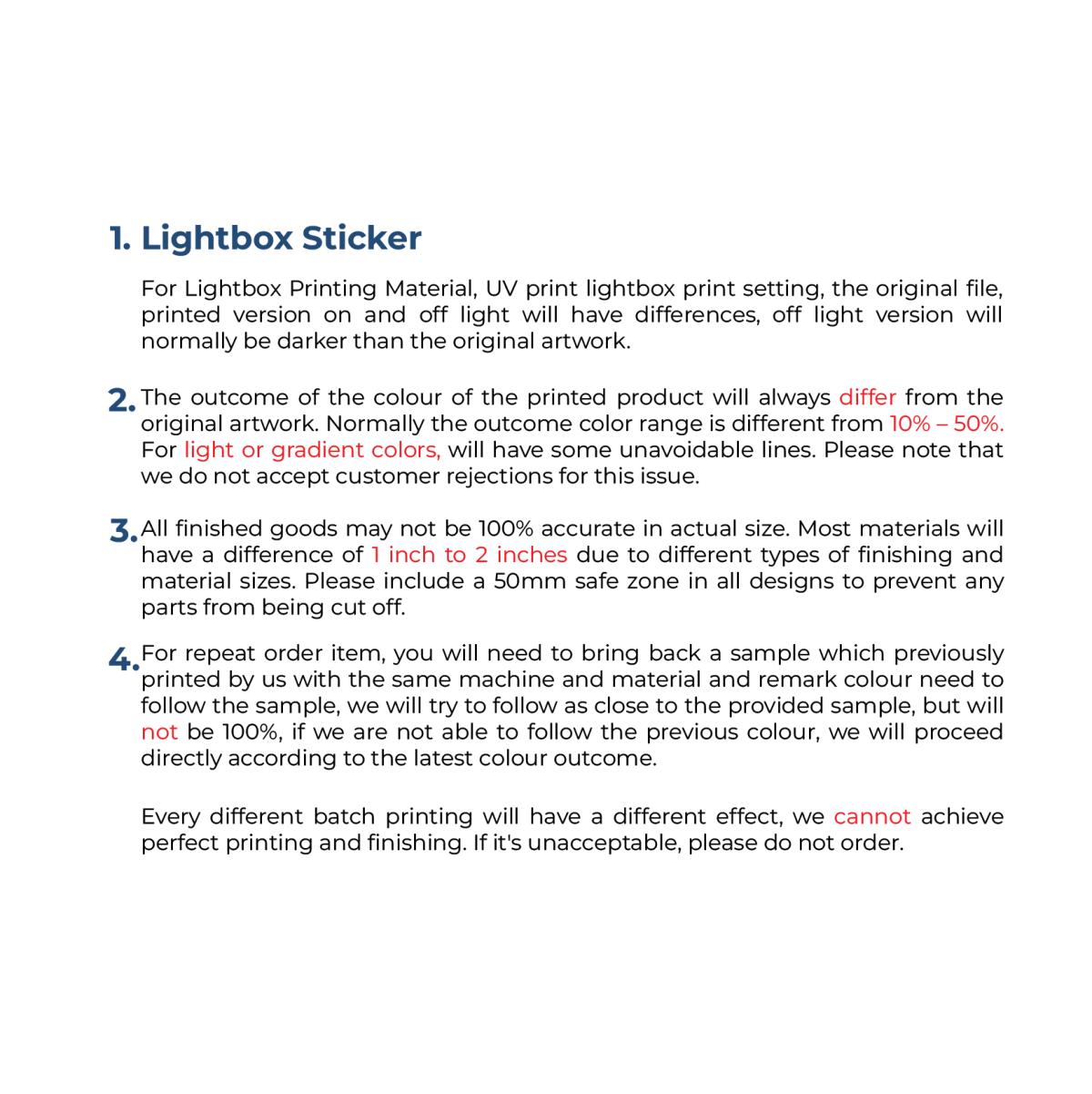 Lightbox Sticker