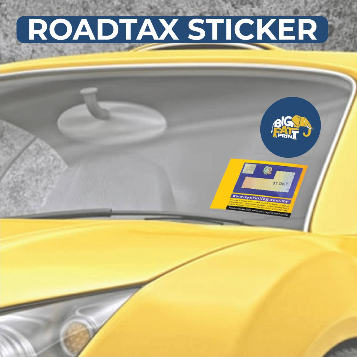 Roadtax Sticker