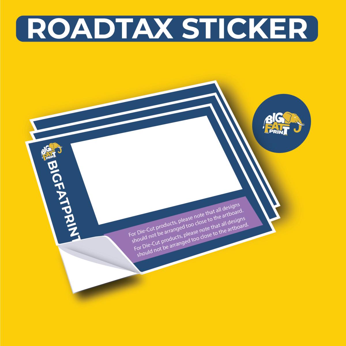 Roadtax Sticker