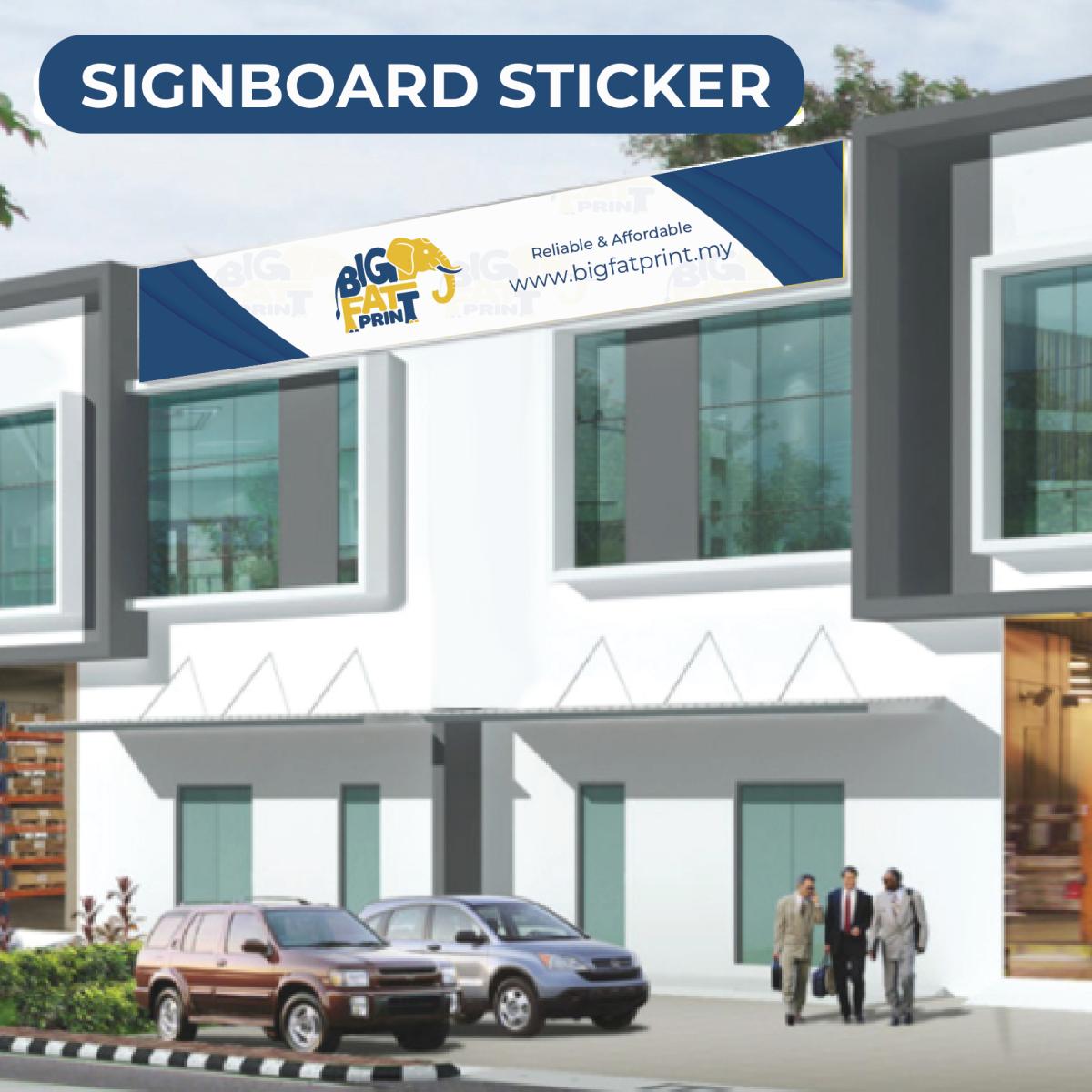 Signage Sticker