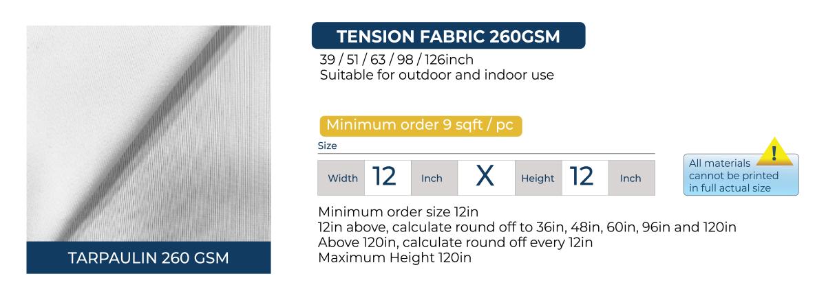 Tension Fabric Barricade - Material